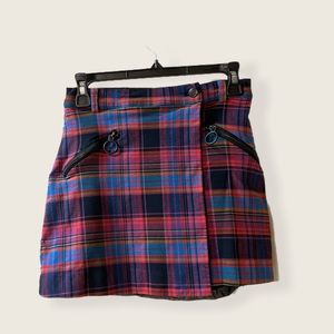 UO plaid mini skirt